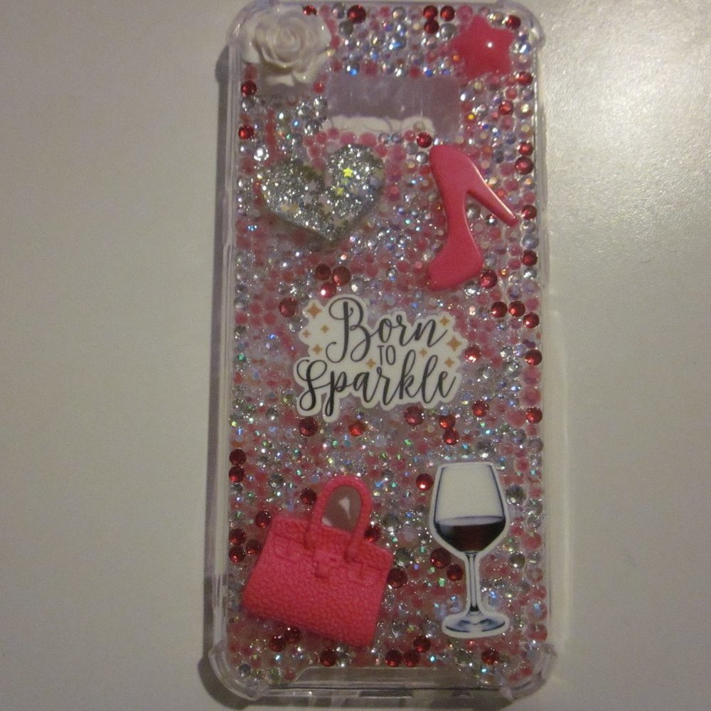 NWOT. Multi Pink & Clear Bling S8 Plus Phone Case